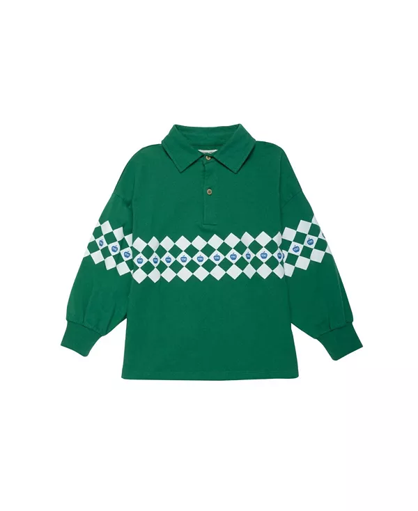 

Детская рубашка-поло - для малышей и для взрослых The Sunday Collective, зеленый