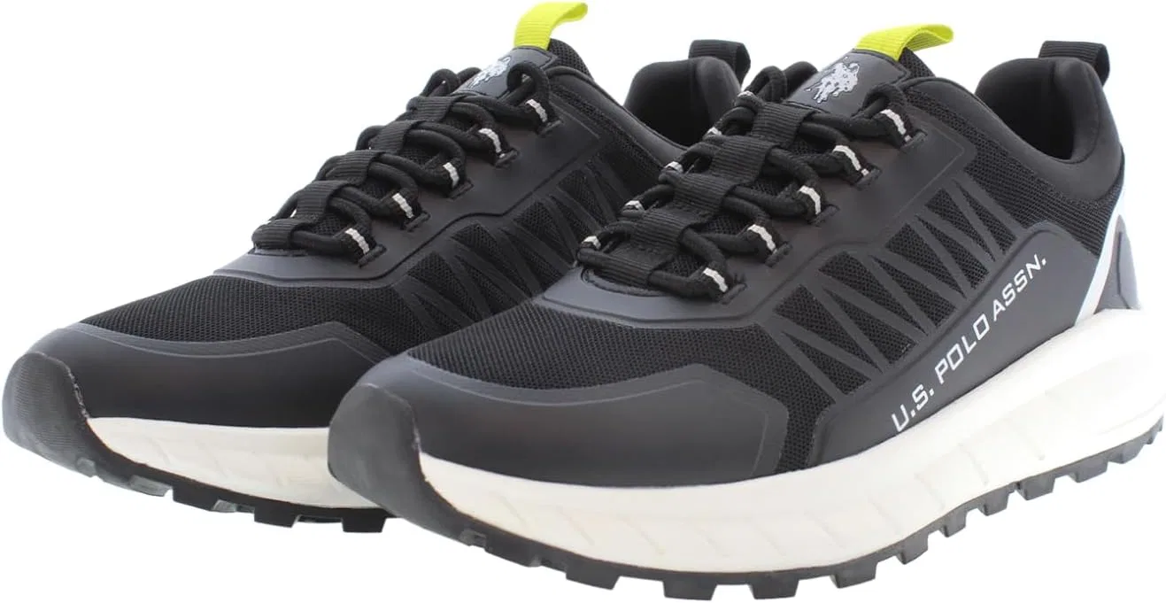 Кроссовки из сетчатой ​​ткани, US Polo Assn. SETH008M4T1 для мужчин U.S. Polo Assn., Black — фото 3