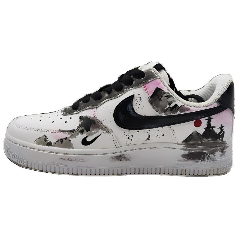 

Кроссовки Nike Air Force 1 Skateboarding Shoes Women's Low-top Black/White/Red, черный