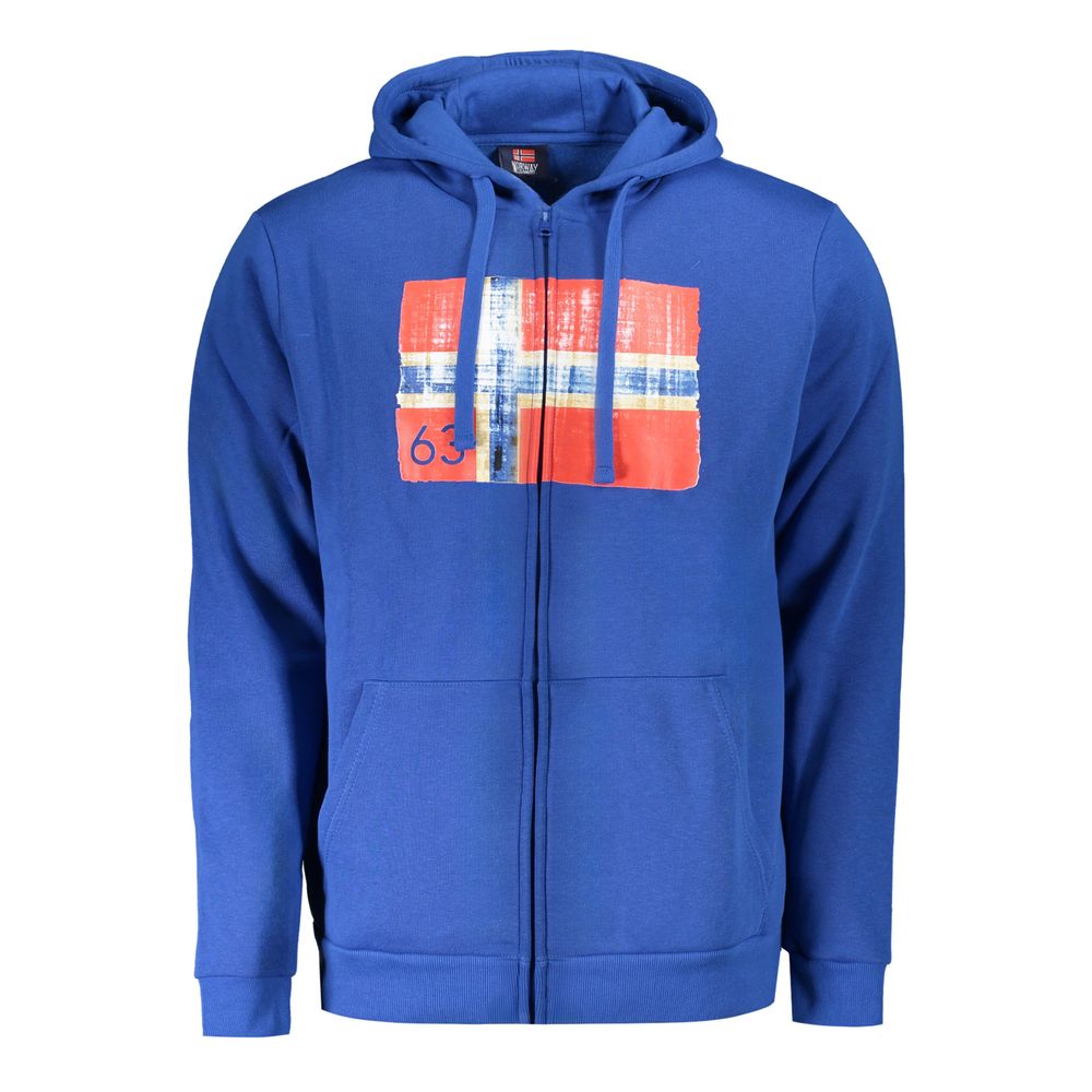 

Синий хлопковый мужской свитер Geographical Norway