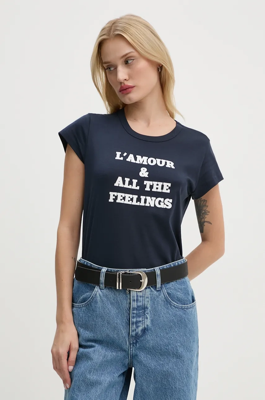 

Хлопковая футболка ZADIG&VOLTAIRE, темно-синий