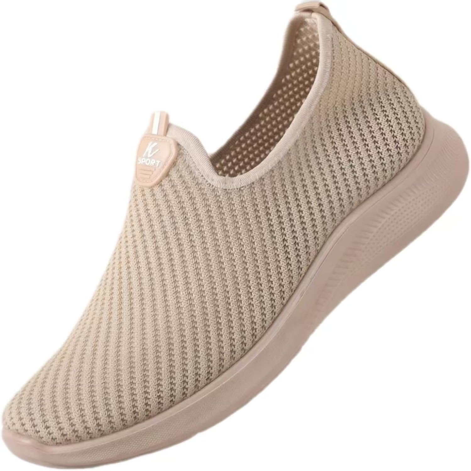 

Мужские кроссовки CROSSBABY с широкой подошвой, противоскользящие, легкие и дышащие, повседневные вязаные слипоны, спортивная обувь, ультракомфортные и прочные, хаки