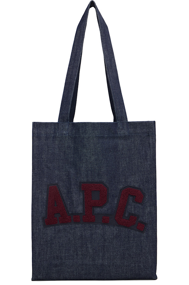 

Сумка-Шоппер с нашивкой с логотипом ВМС A.P.C., индиго