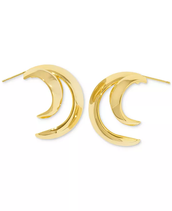 

Двухрядные открытые серьги-кольца «Лиана» Kendra Scott, gold