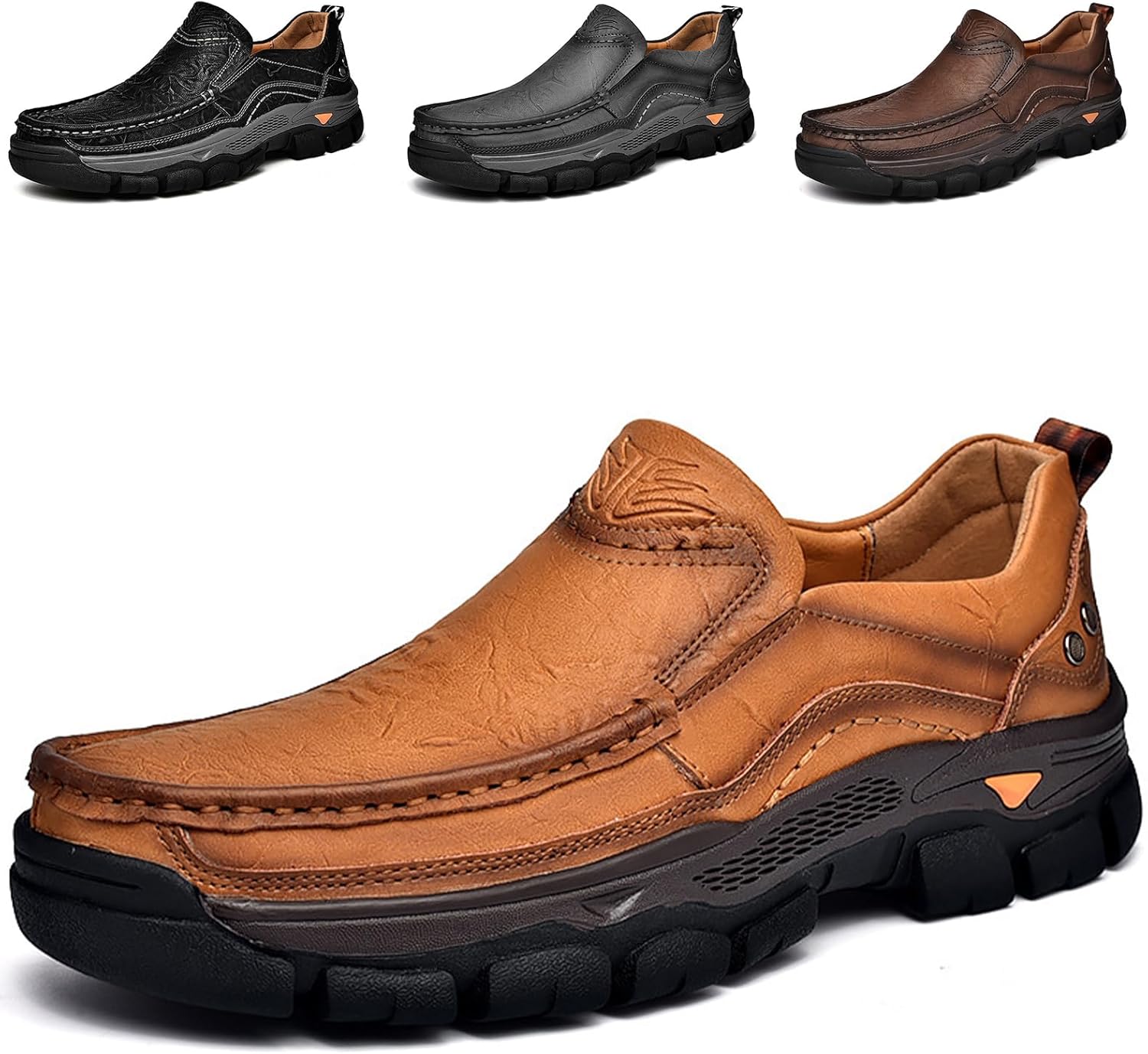 

Мужские кожаные слипоны Crepuscute, летние удобные прогулочные туфли, модные деловые и туфли, желтый