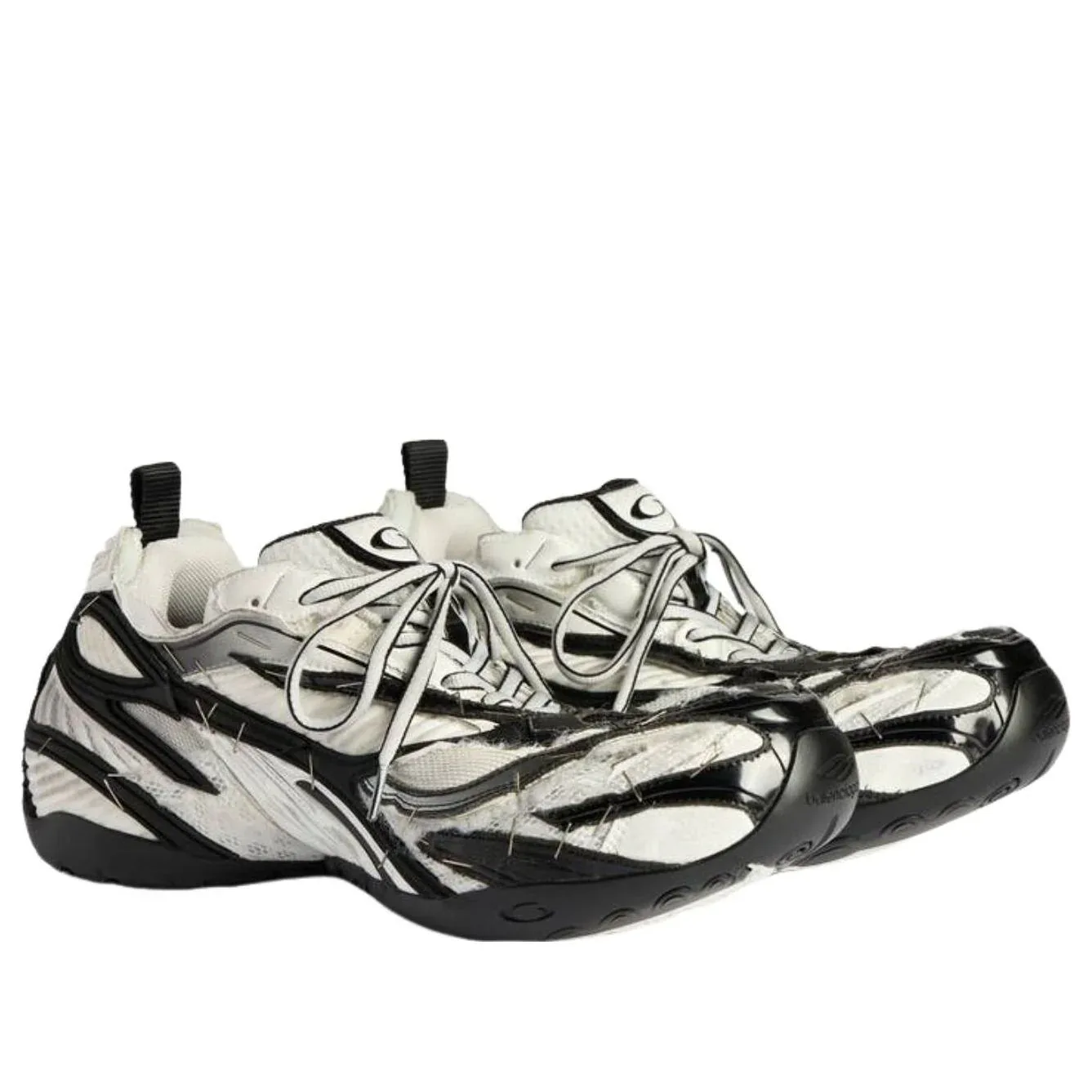 Кроссовки Balenciaga Soleless 'Black White' — фото 2