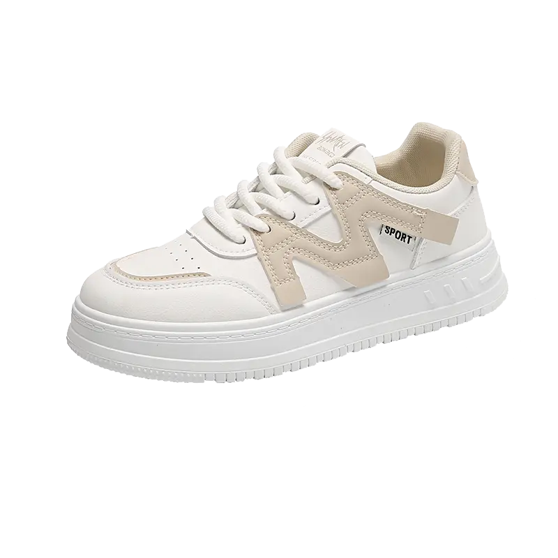 

Дышащие скейтерские кроссовки для подростков Wooden Rabbit, белый/хаки