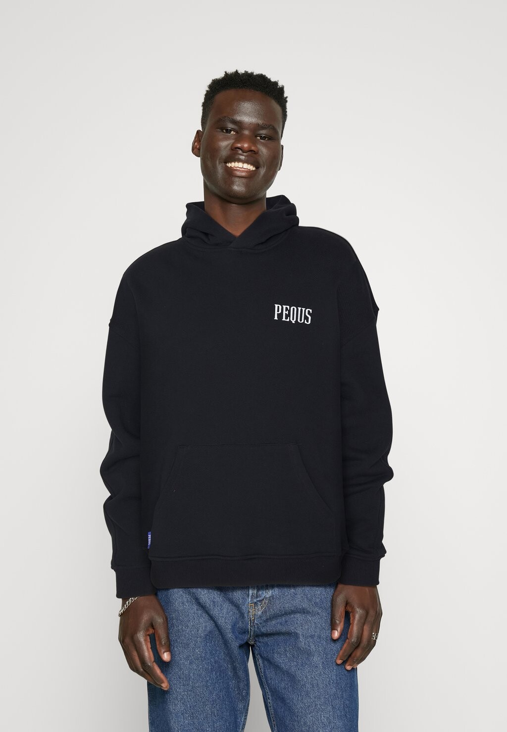 

Толстовка Толстовка с капюшоном с логотипом BACK UNISEX PEQUS, черный