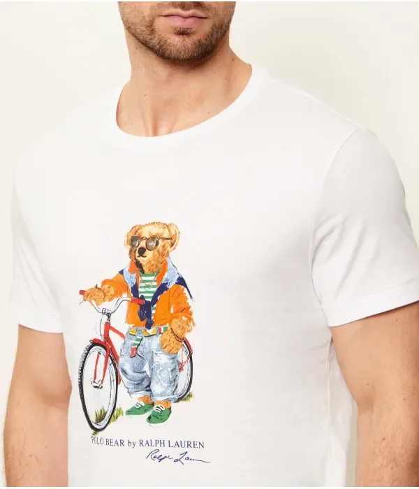 Футболка custom slim fit Polo Ralph Lauren, белый — фото 4
