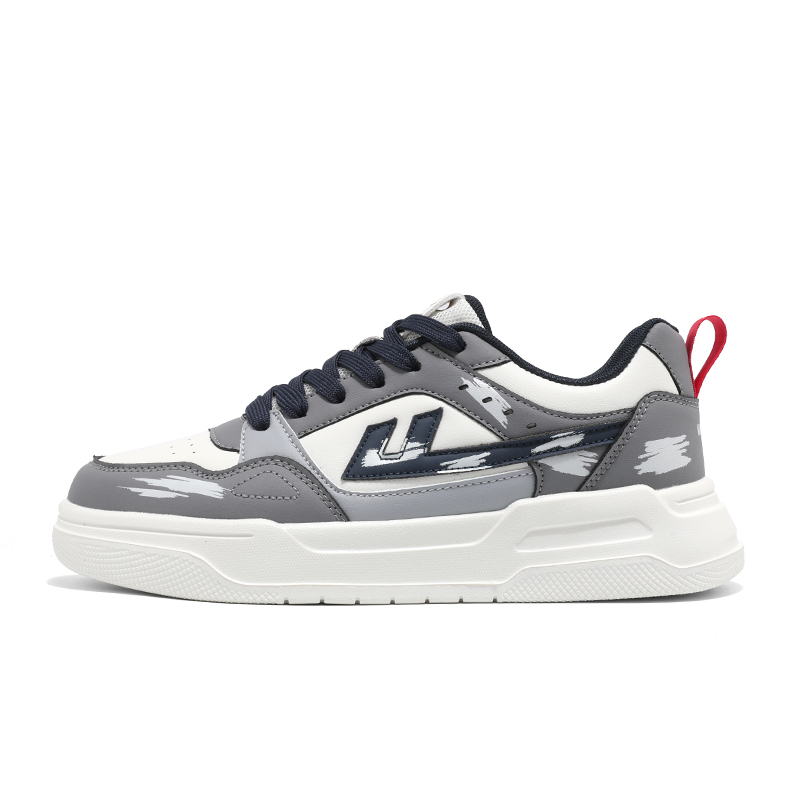 

Качественные мужские туфли в стиле офлайн-магазина из микрофибры, устойчивые к истиранию, водонепроницаемые, нескользящие, низкие WARRIOR, бежевый серый темно-синий