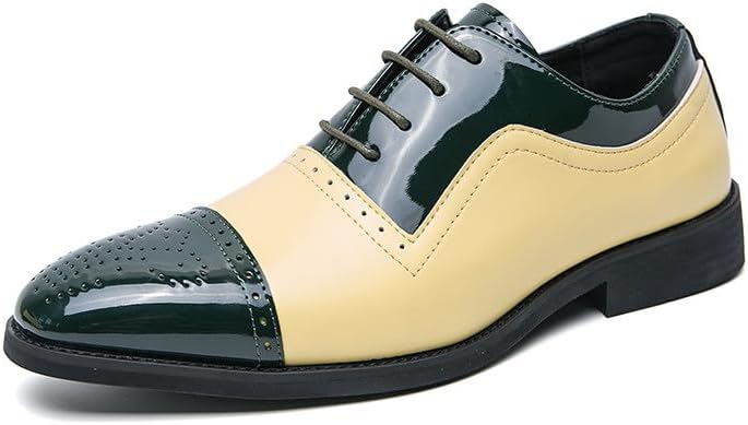 

Мужские кожаные лоферы Santimon - удобные туфли-слипоны с простым носком для деловой и повседневной носки, зеленый