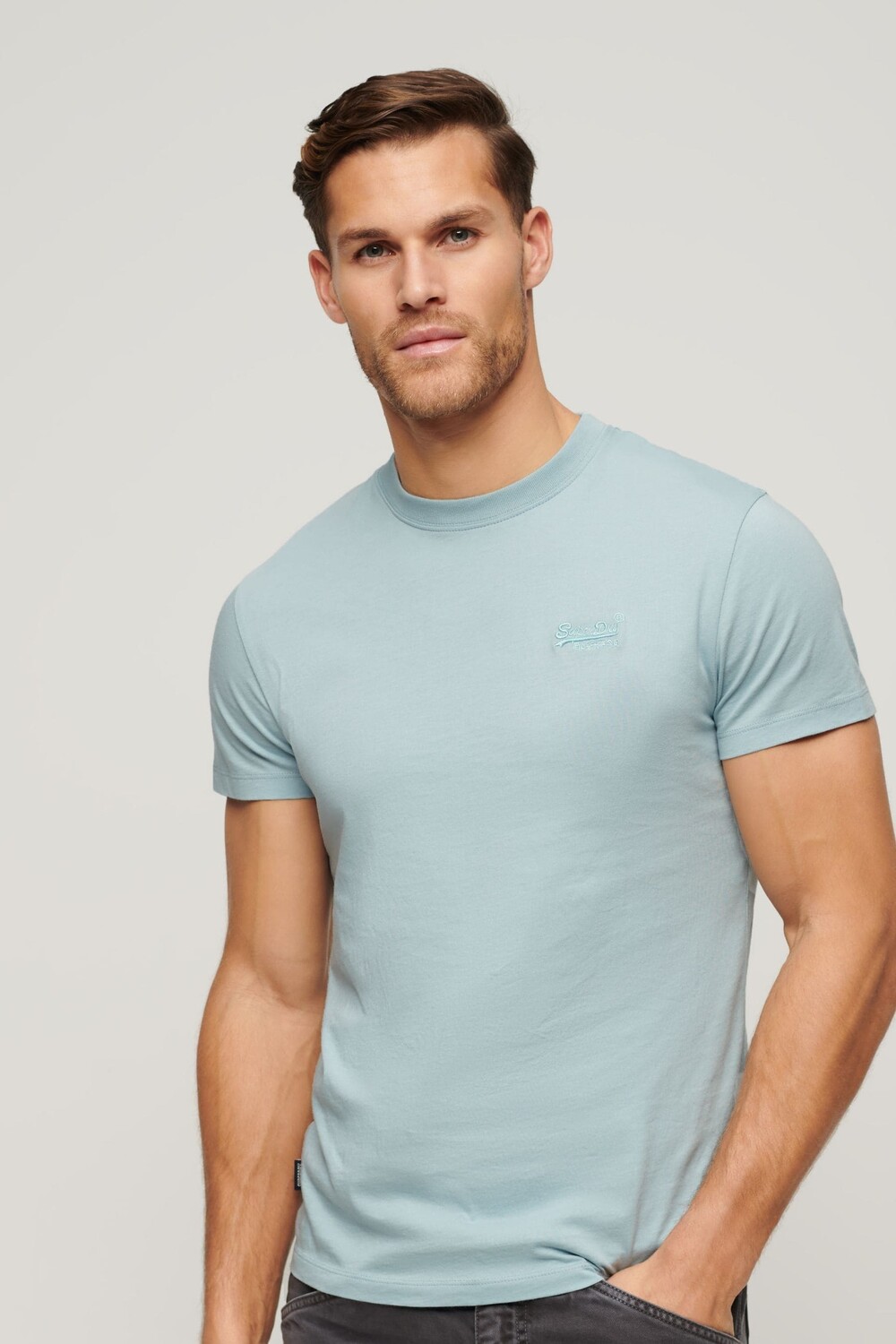 

Футболка Essential с вышивкой логотипа Superdry, синий