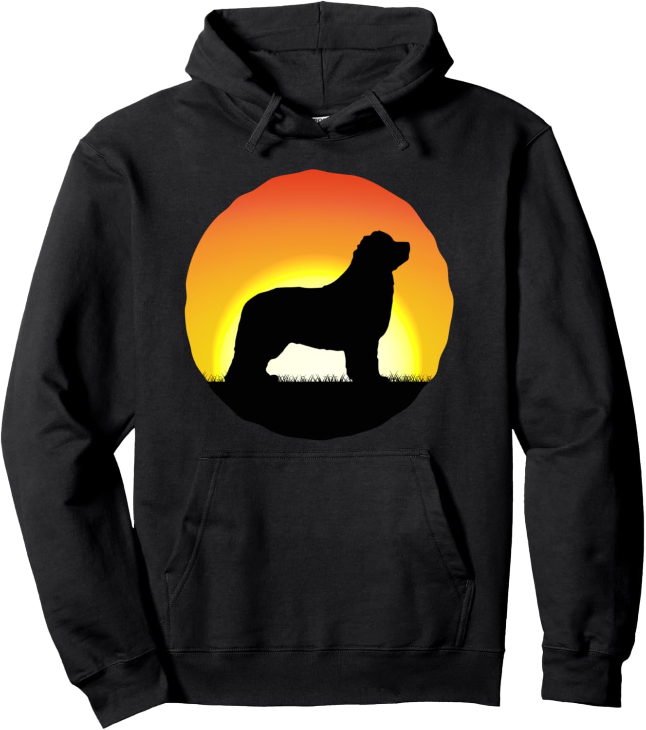 

Толстовка с капюшоном Ньюфаундленд Newfoundland Dog Hoodie, черный