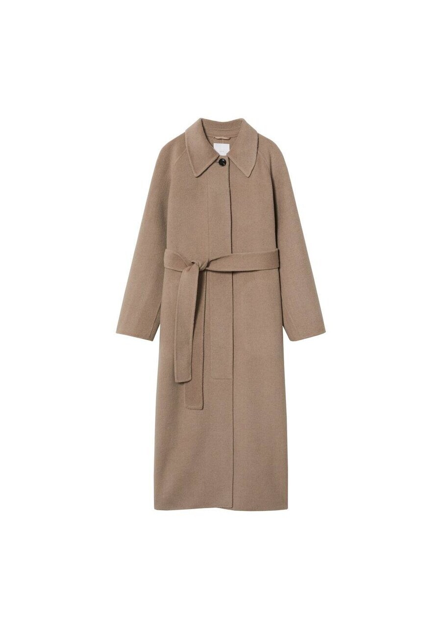 

Пальто MANGO Between-Seasons Coat Vitamina, серо-коричневый
