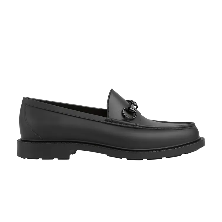 

Лоферы Gucci Loafer 'Lacquered Horsebit - Black', черный