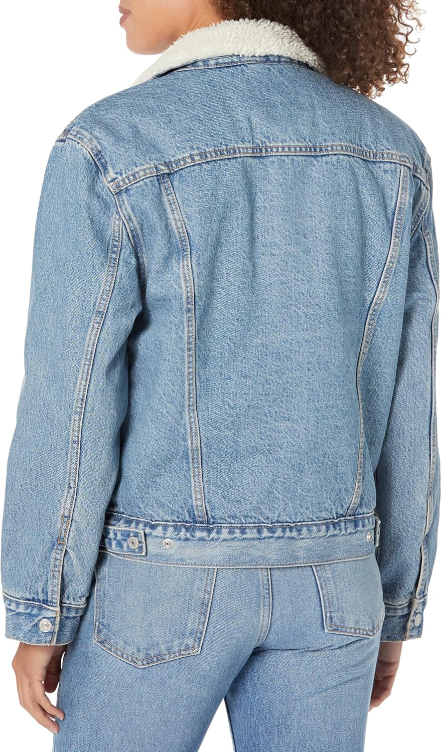 Женская куртка Levi's короткая на пуговицах, синий — фото 2
