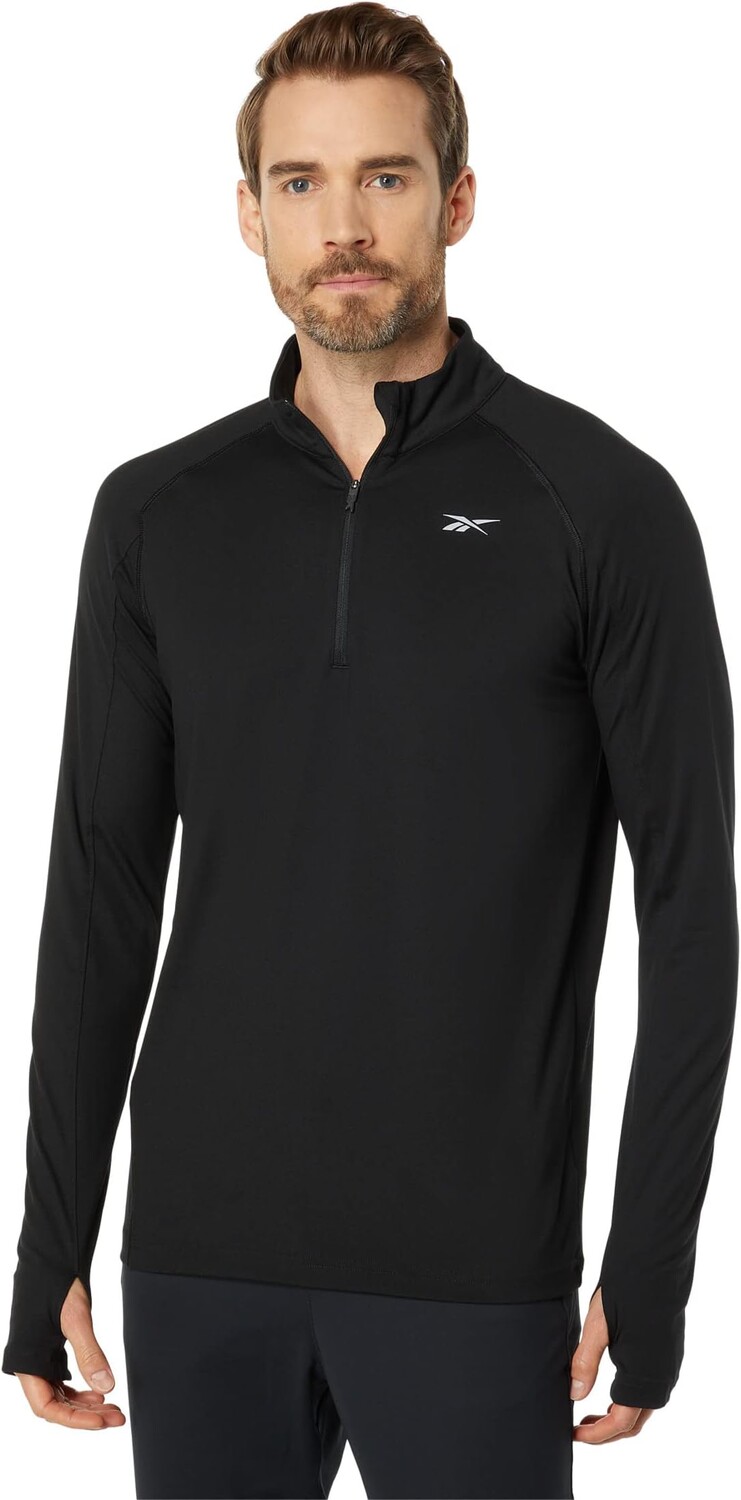 

Топ Reebok Running 1/4 Zip, цвет Black 2