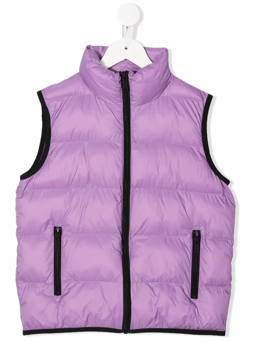 

Дутый жилет с логотипом Dsquared2 Kids, фиолетовый