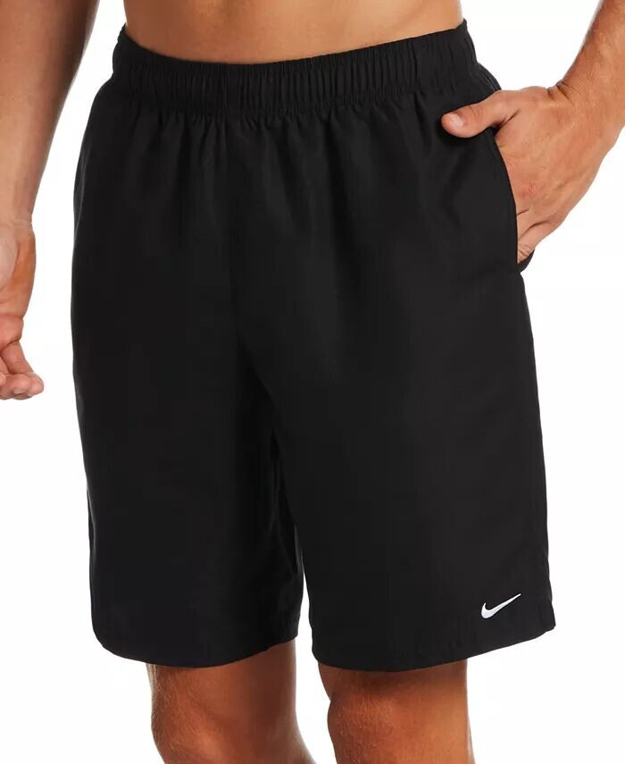 

Мужские плавки Big & Tall Essential Lap DWR Solid 9 дюймов Nike, черный