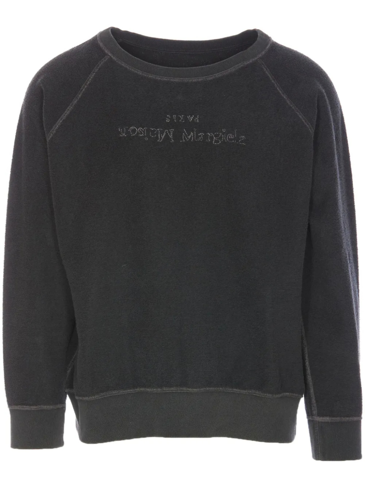 

Maison Margiela толстовка с вышитым логотипом, серый