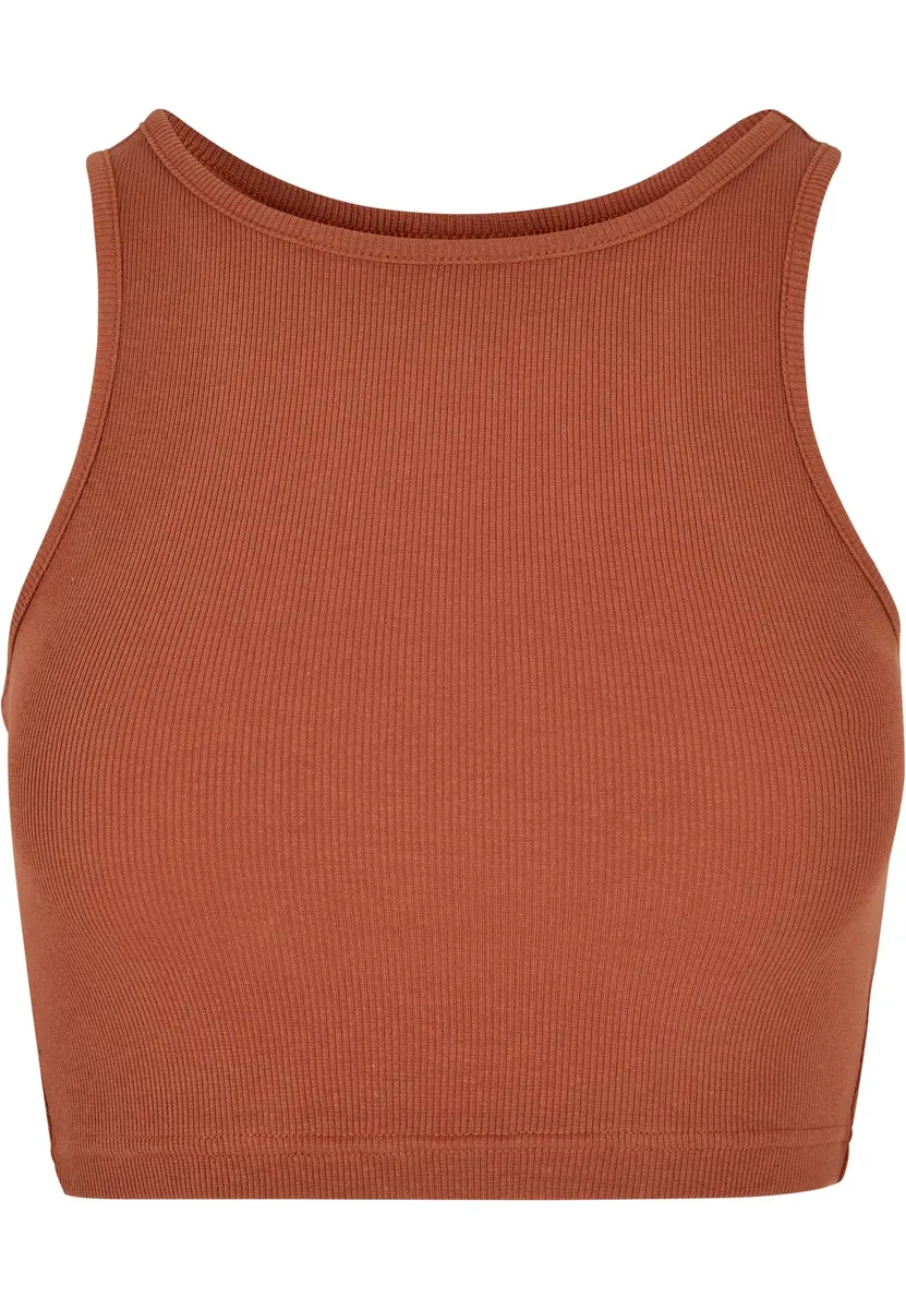 

Майка-топ URBAN CLASSICS " Urban Classics Ladies Cropped Rib Top", терракотовый