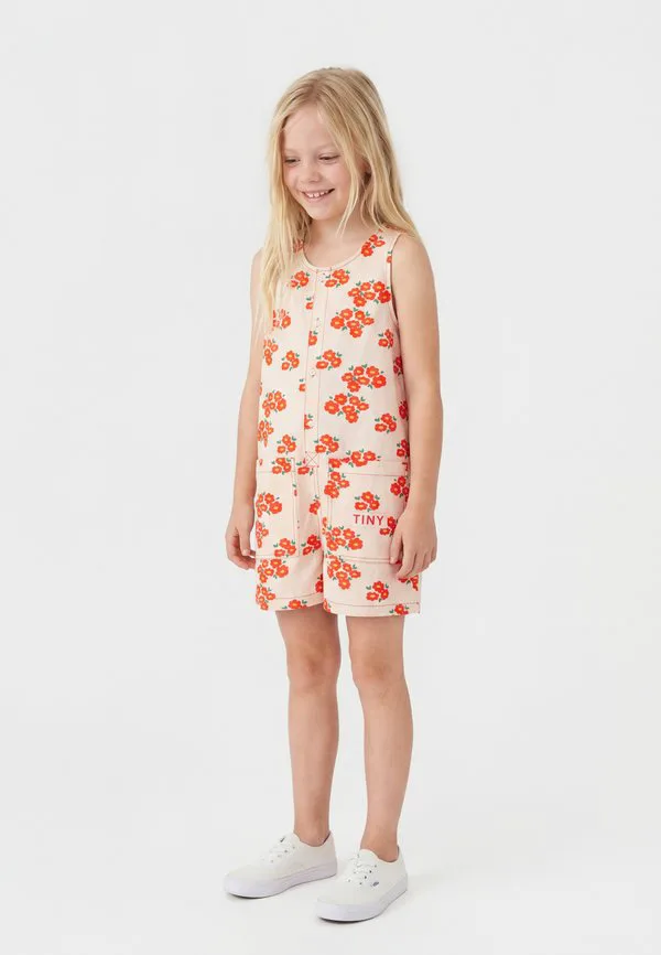 Короткий комбинезон унисекс blossoms Tinycottons, Off-White