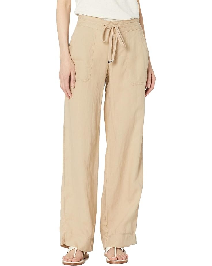 

Брюки LAUREN Ralph Lauren Linen Wide-Leg, цвет Birch Tan