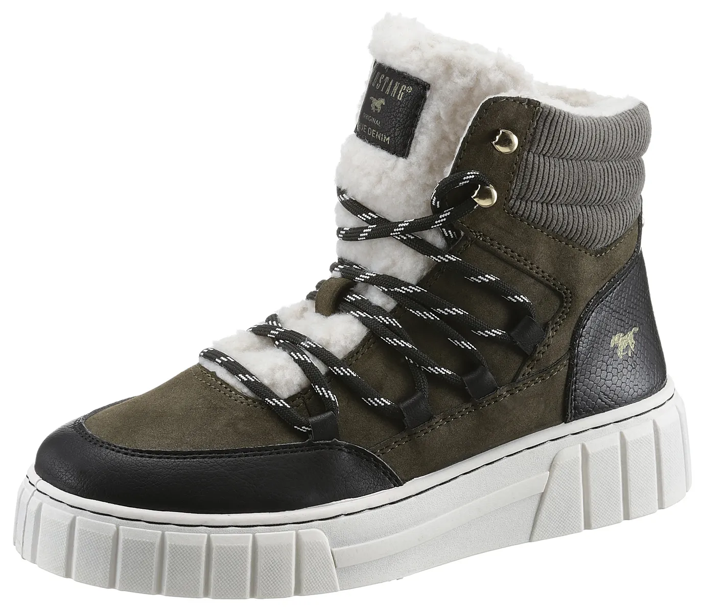 

Зимние ботинки Mustang Shoes, хаки