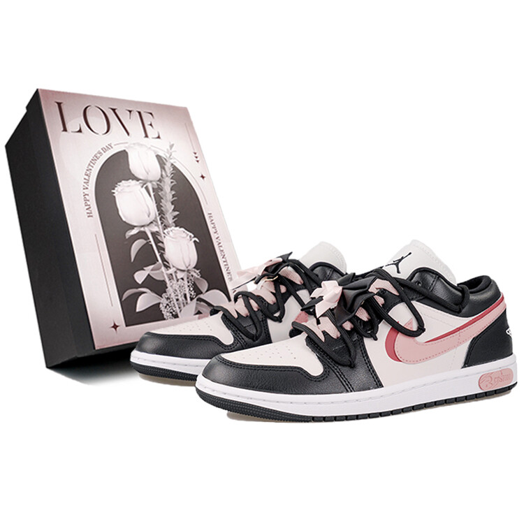 Кроссовки Air Jordan 1 Vintage Basketball Shoes Women's Low-Top Pink