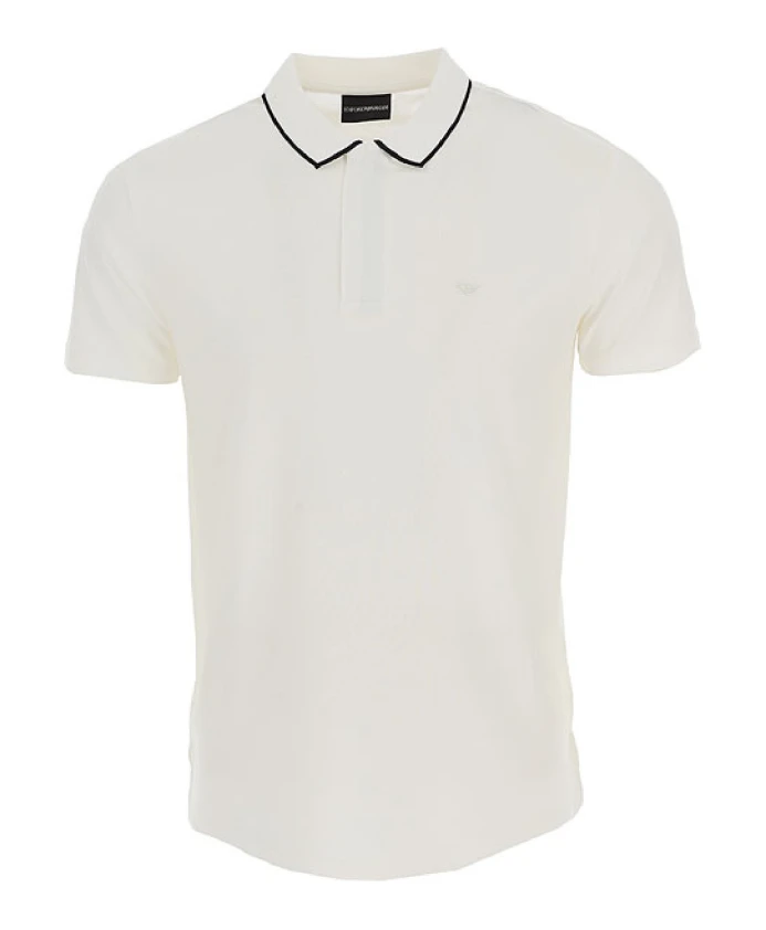 

Белая рубашка поло 3r1f661juvz0101 Emporio Armani, белый