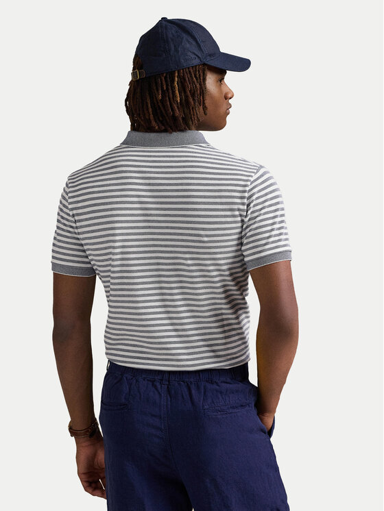 Рубашка-Поло с завышенной талией 710974596001 Polo Ralph Lauren, синий — фото 3