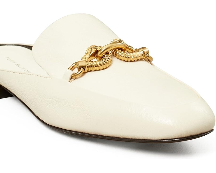 Лоферы Tory Burch Jessa Backless Loafers, цвет Light Cream — фото 4