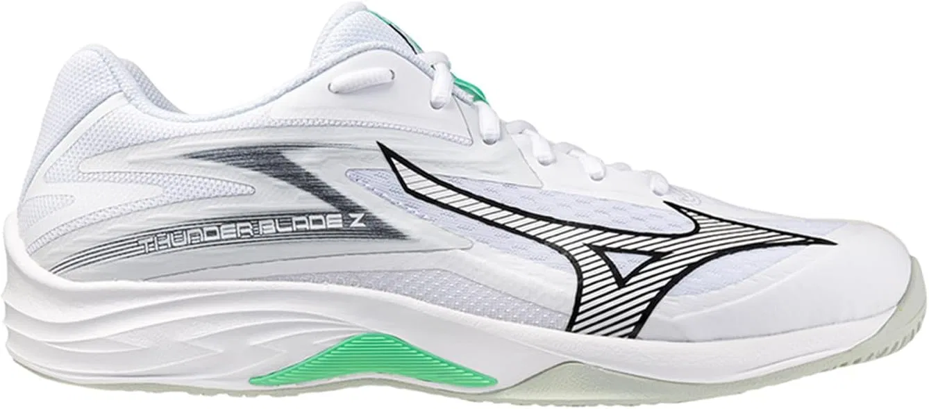 Мужские волейбольные кроссовки Mizuno Thunder Blade Z, White Black Frozen Emerald