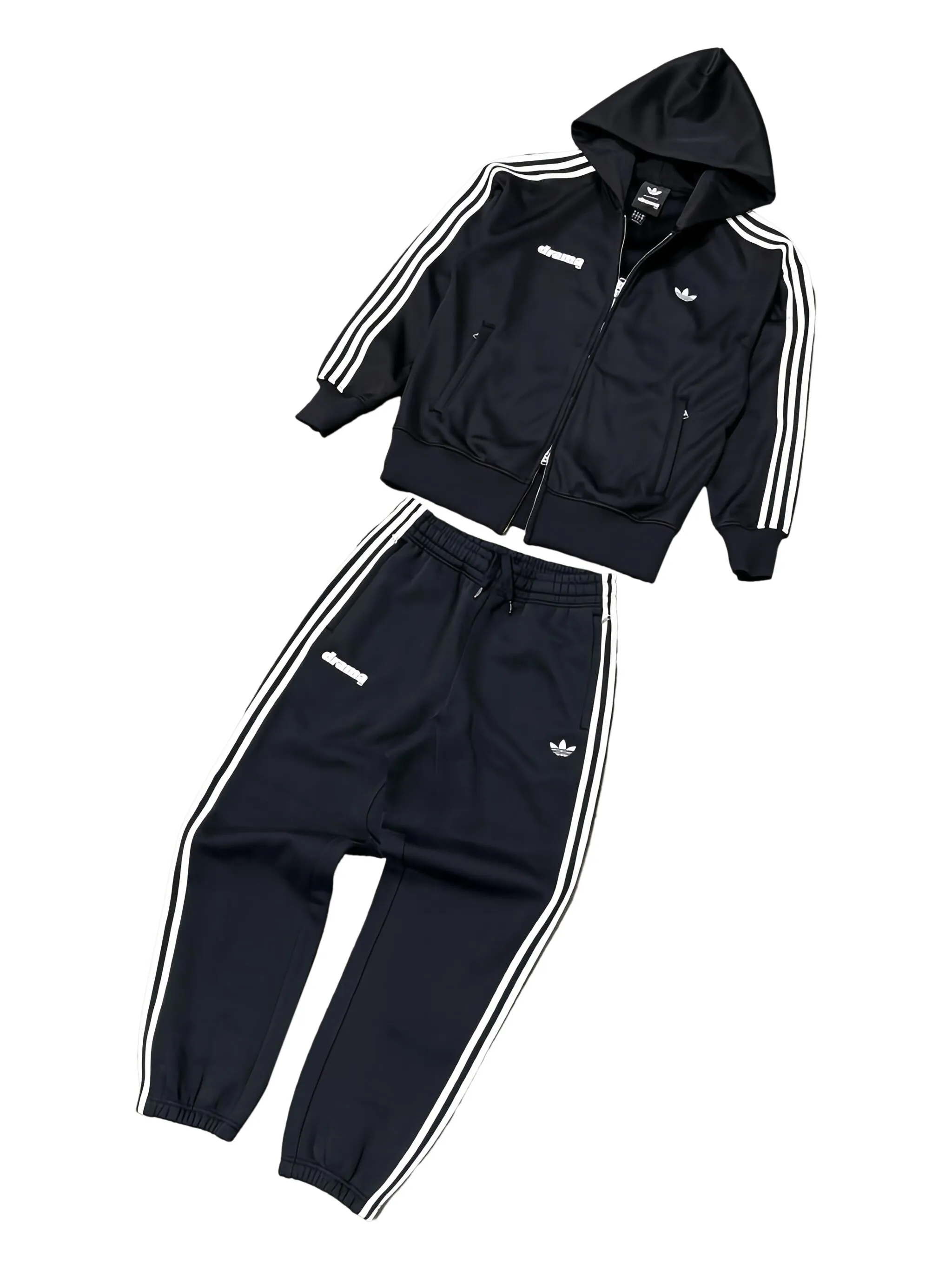 Куртка с капюшоном на молнии Adidas, черный — фото 3