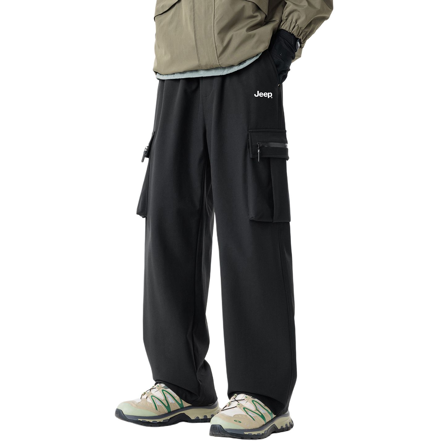 

Повседневные брюки унисекс Moderate Cargo Pants Jeep, черный fleece-lined