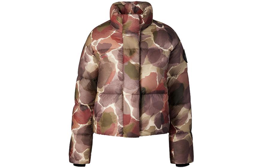 

Пуховик женский с растительным принтом Canada Goose
