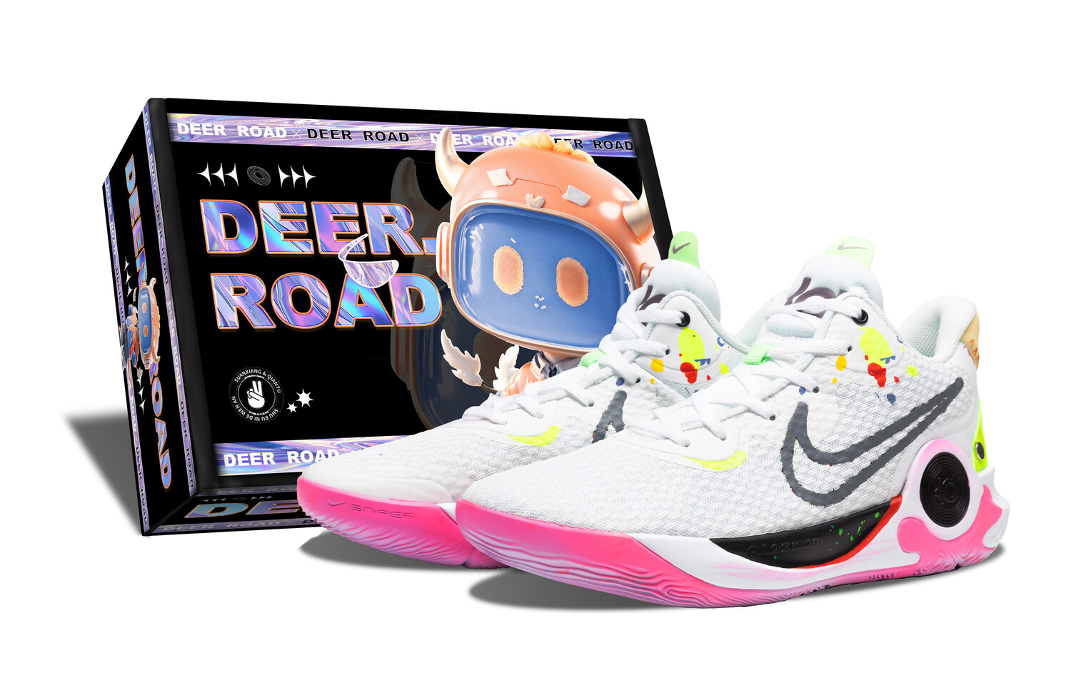 

Баскетбольные кроссовки KD Trey 5 IX Vintage Unisex Mid-Top White/Pink Nike