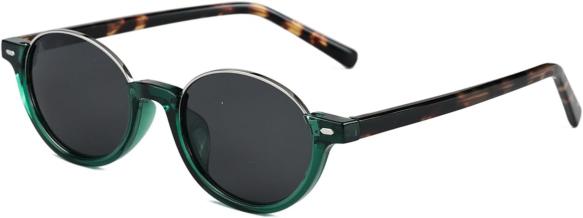 

Солнцезащитные очки Tr90 поляризованные, ретро, ​​женские, с полуметаллическими круглыми дужками, мужские, с защитой от УФ-излучения UV400 weiyuchen, Green Leopard Frame