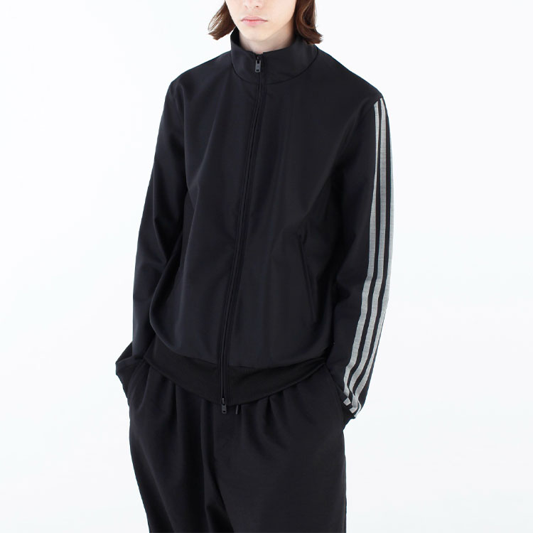 Y-3 Y 3 Воронкообразный застёгивающийся спортивный жакет, Black — фото 3