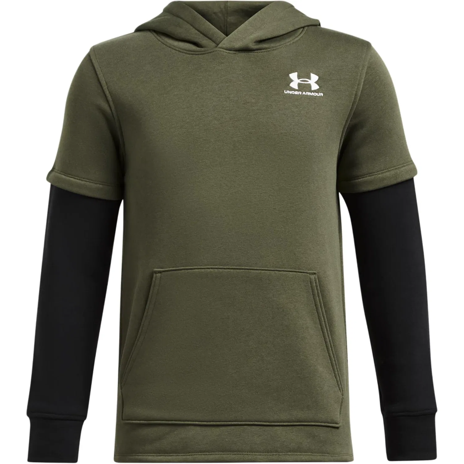 Свитшот Icon Fleece Jersey Olive Green для подростков Under Armour