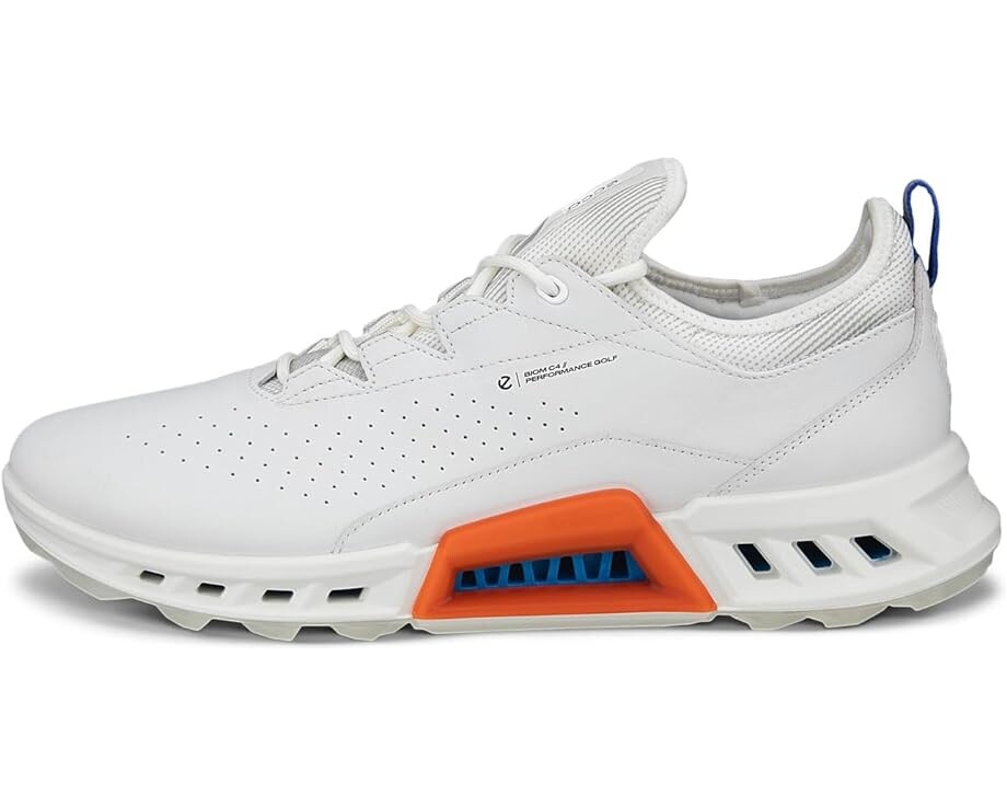Кроссовки ECCO Golf Biom C4 Vented GORE-TEX Waterproof Golf Shoe, цвет White/Mazarine Blue — фото 3