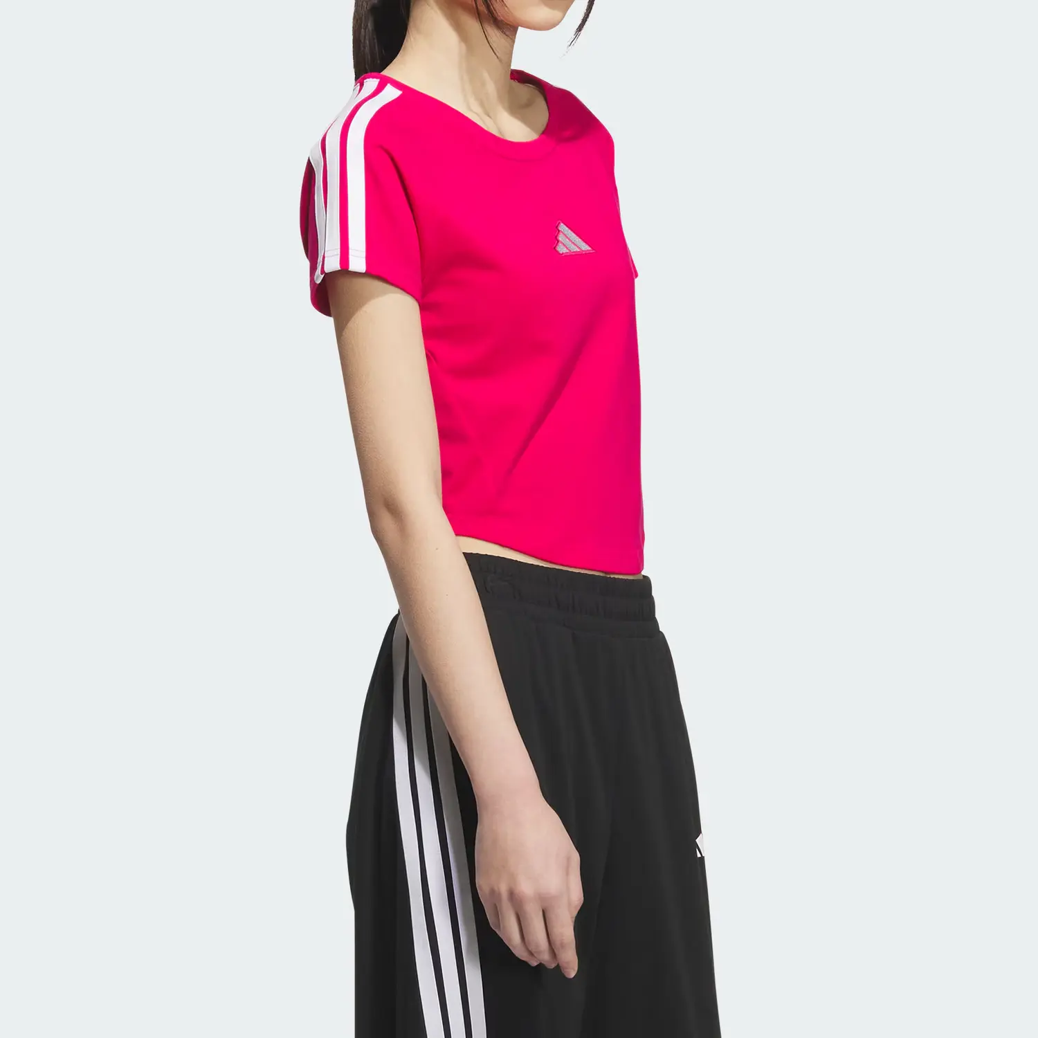 Adidas Футболка Women's Eye Catching Pink/White — фото 4