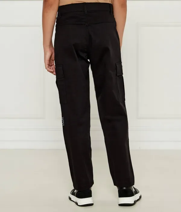 Брюки comfort fit Boss Kidswear, черный — фото 3