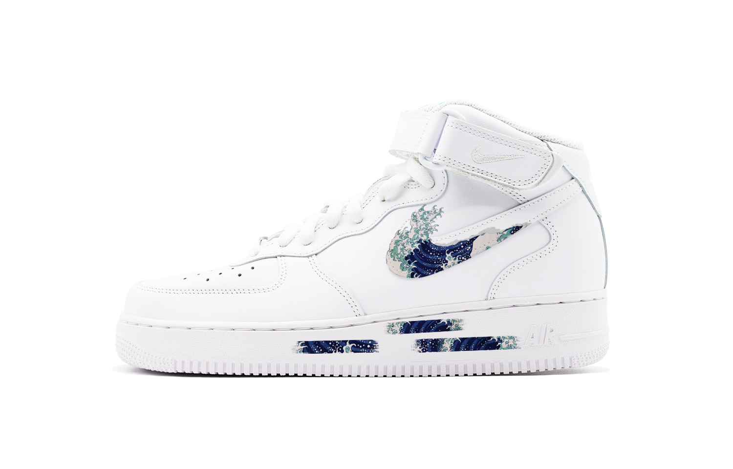 

Nike Кроссовки Air Force 1 Surfing Mid Top для скейтбординга, мужские, сине-белые