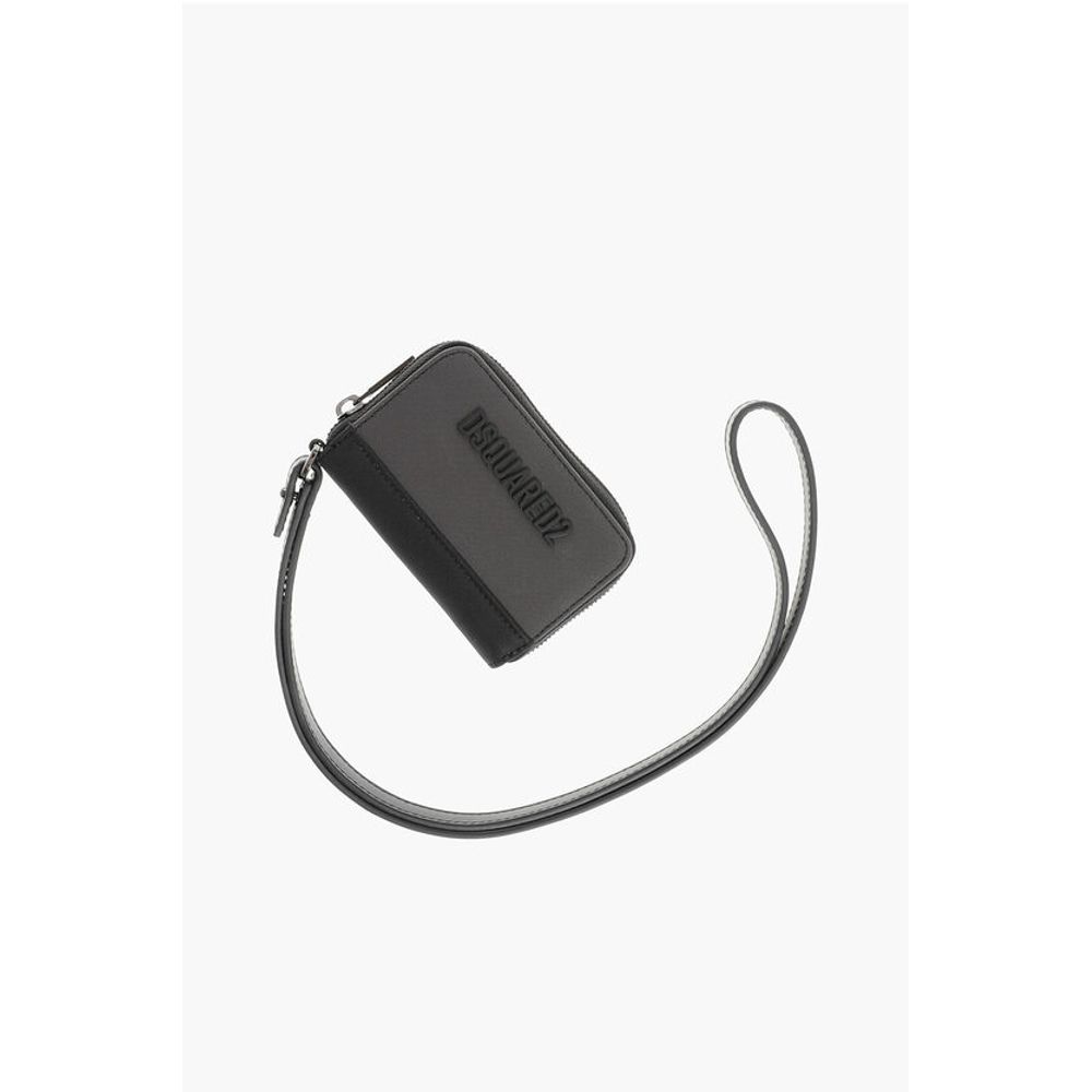 

Нейлоновый кошелек с ремешком на запястье Dsquared2, Gray