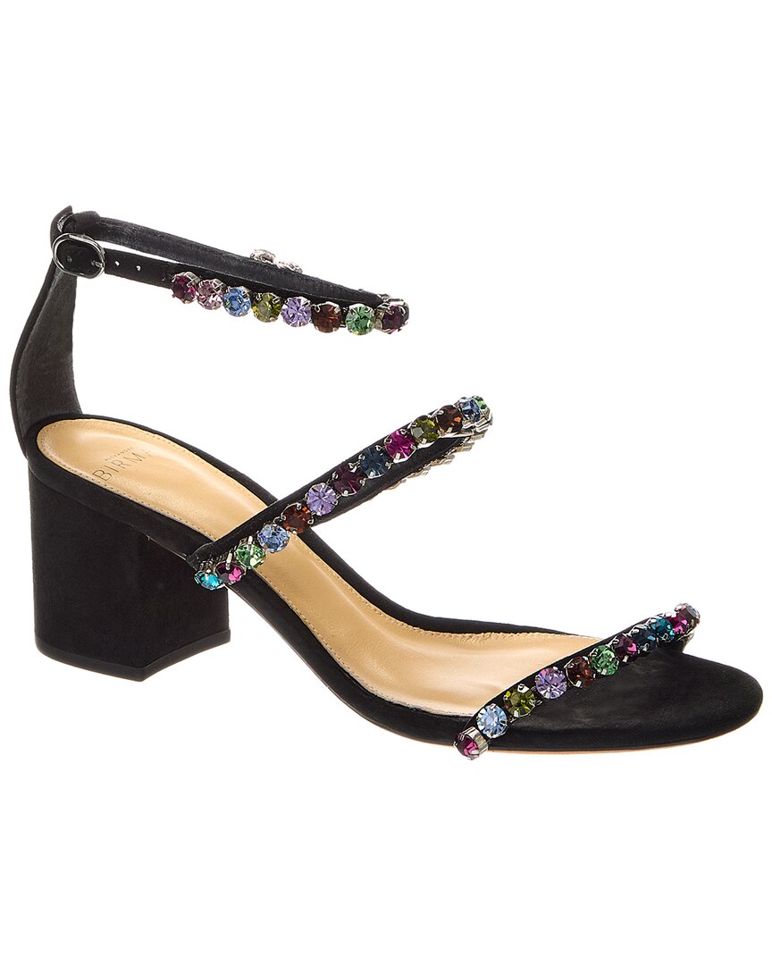 Александр Бирман Alexa Crystals 60 Замшевые сандалии Alexandre Birman, черный