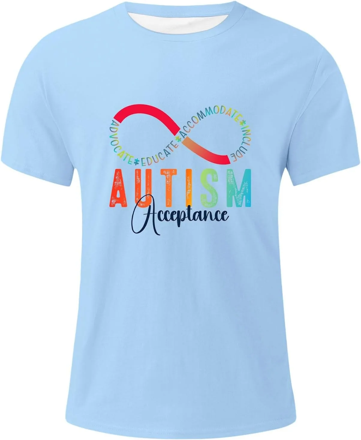 Футболка с рисунком Autism Awareness, Unisex, короткий рукав — фото 4
