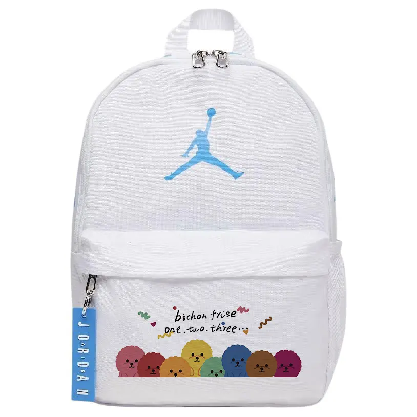 

Jordan Полиэстеровый рюкзак унисекс синий и белый, Dog Pack