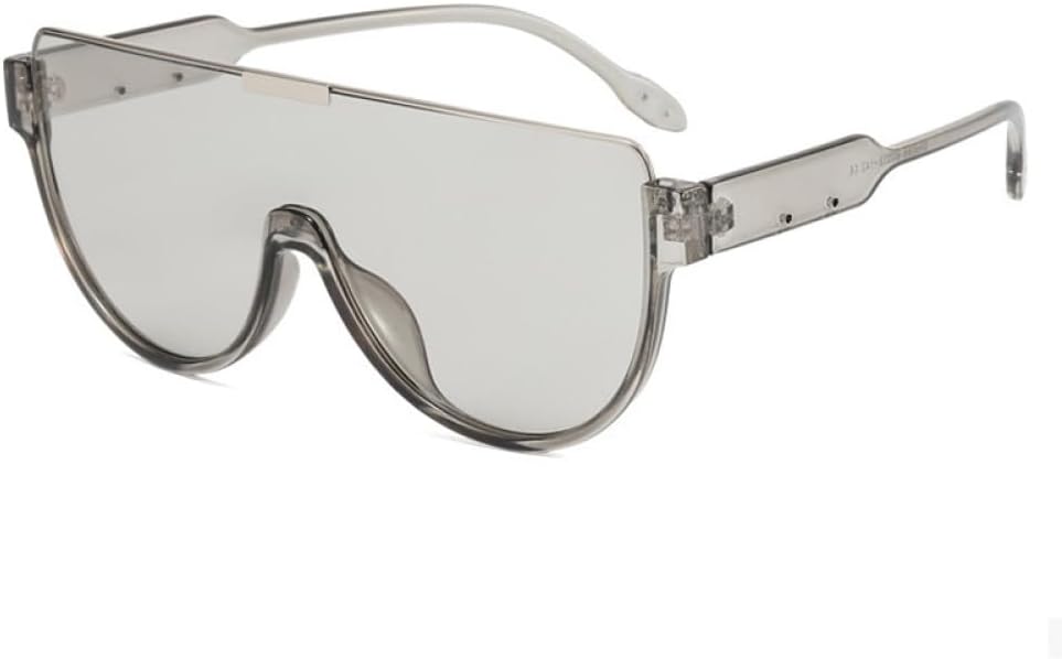 

Винтажные солнцезащитные очки в полуободковой оправе для женщин, модные солнцезащитные очки большого размера с градиентным переходом цвета, элегантные женские очки MTZJH, Gray Gray