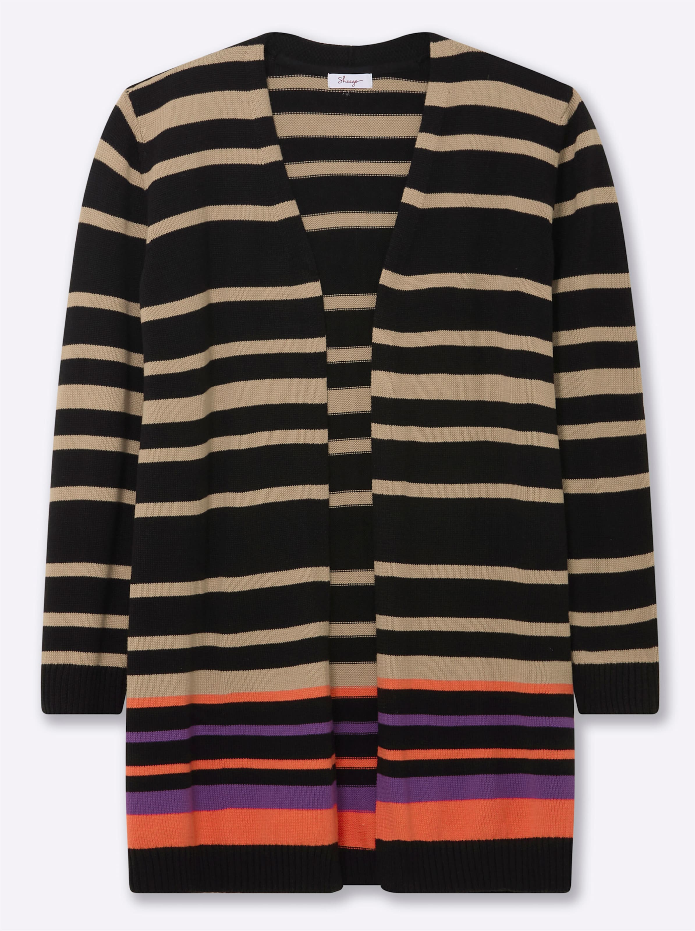 

SHEEGO Вязаный кардиган в черном цвете